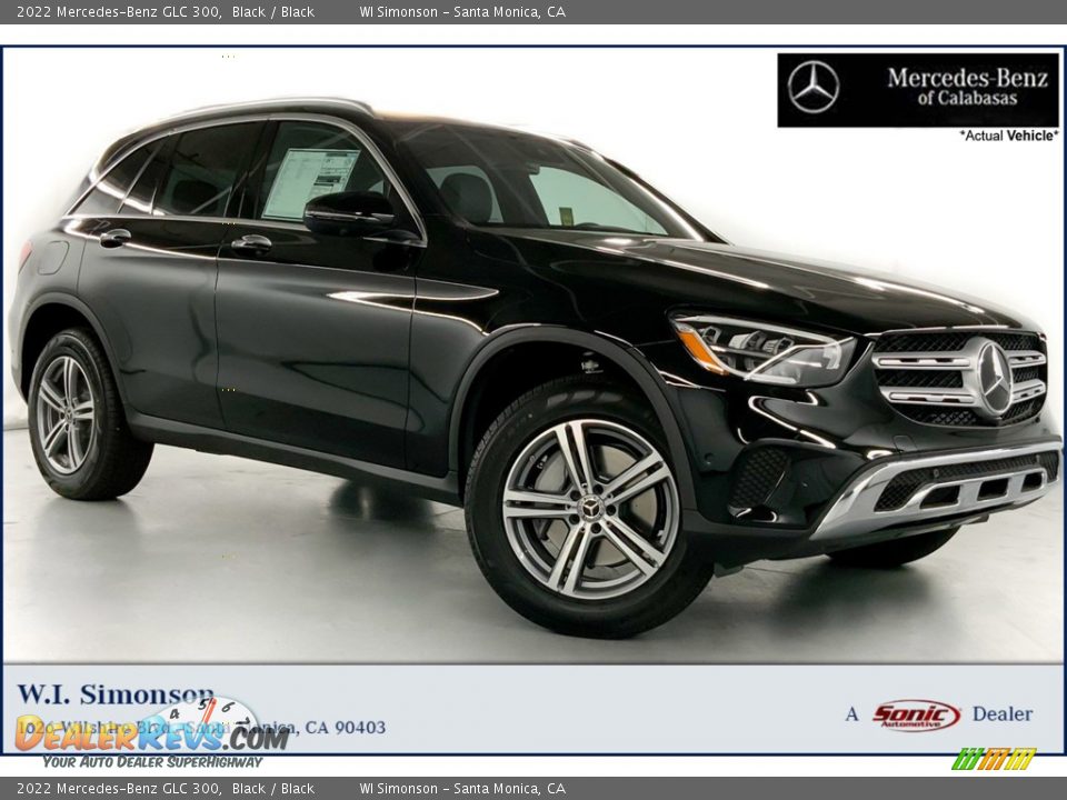 2022 Mercedes-Benz GLC 300 Black / Black Photo #1