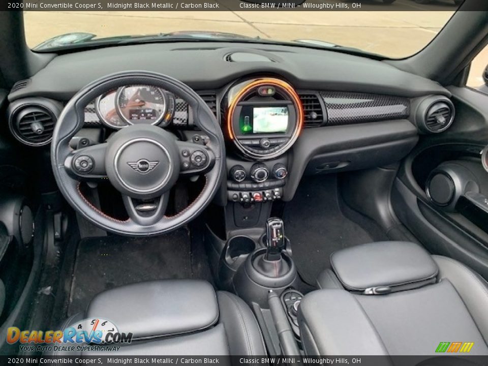 Carbon Black Interior - 2020 Mini Convertible Cooper S Photo #3