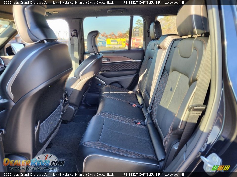 Rear Seat of 2022 Jeep Grand Cherokee Summit 4XE Hybrid Photo #8