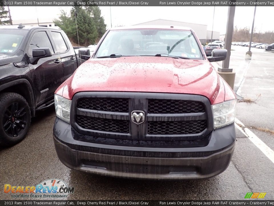 2013 Ram 1500 Tradesman Regular Cab Deep Cherry Red Pearl / Black/Diesel Gray Photo #2