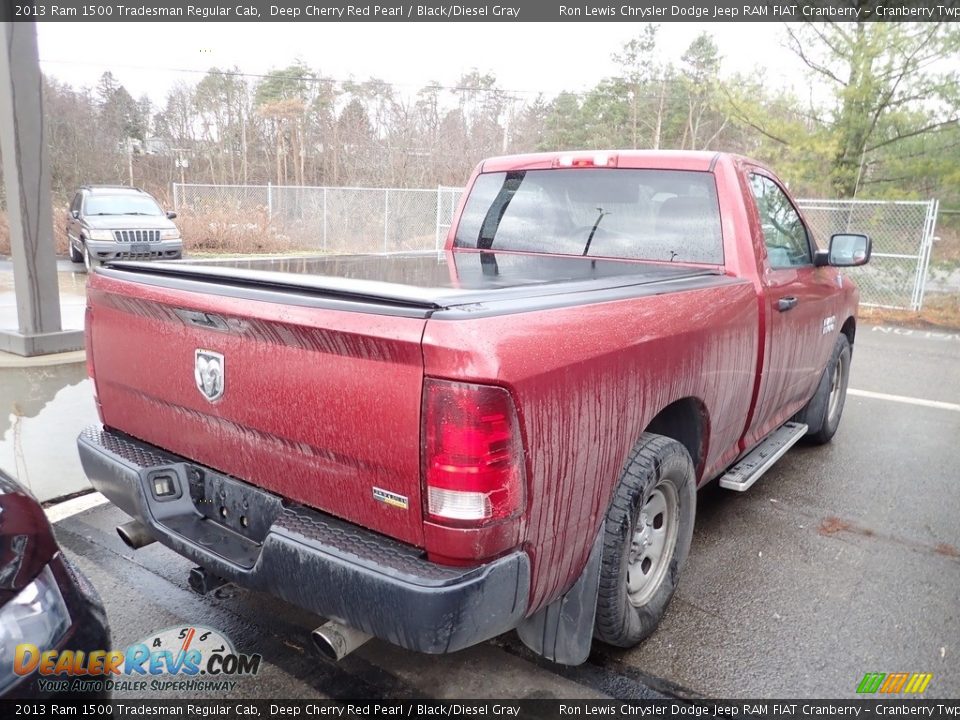 2013 Ram 1500 Tradesman Regular Cab Deep Cherry Red Pearl / Black/Diesel Gray Photo #4