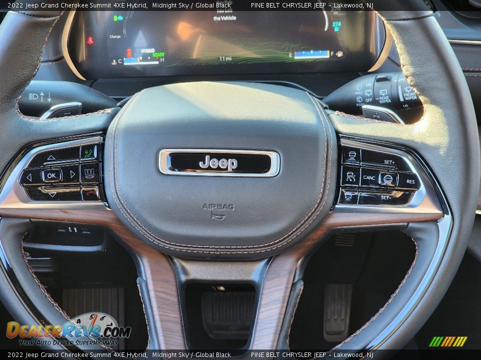 2022 Jeep Grand Cherokee Summit 4XE Hybrid Steering Wheel Photo #11