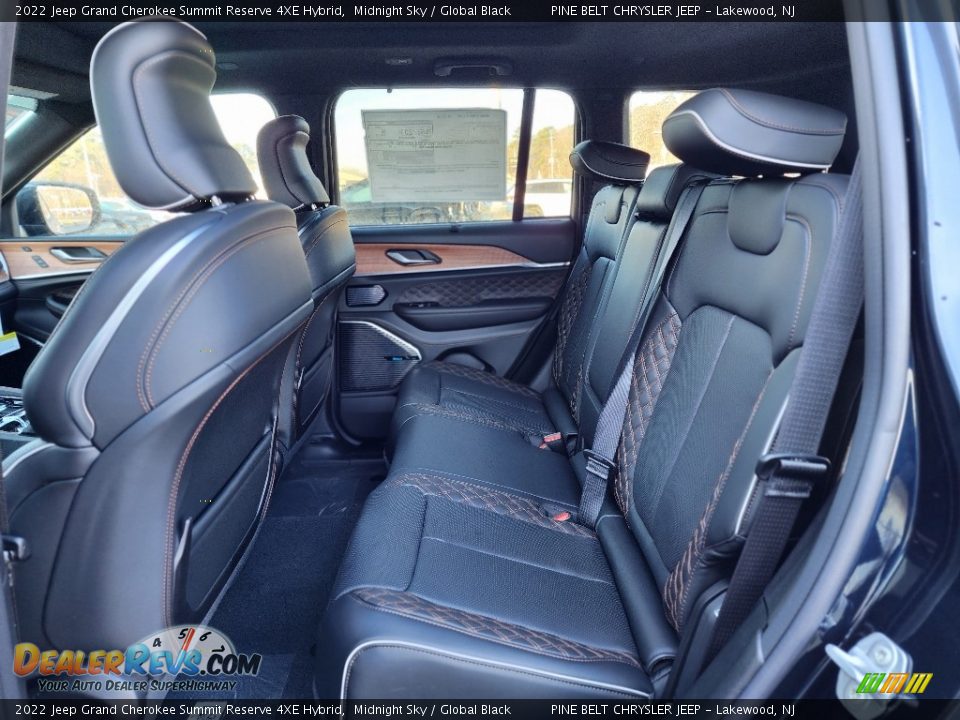 Rear Seat of 2022 Jeep Grand Cherokee Summit Reserve 4XE Hybrid Photo #9