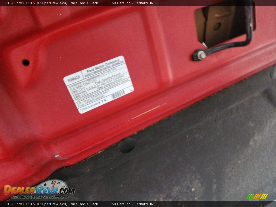 2014 Ford F150 STX SuperCrew 4x4 Race Red / Black Photo #24