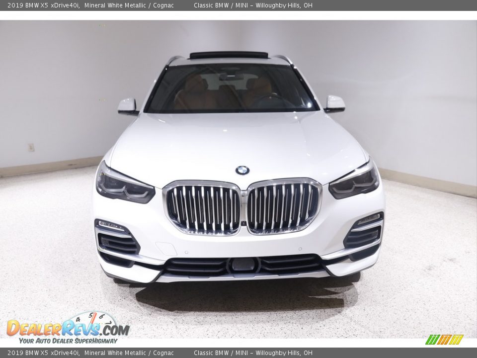 2019 BMW X5 xDrive40i Mineral White Metallic / Cognac Photo #2