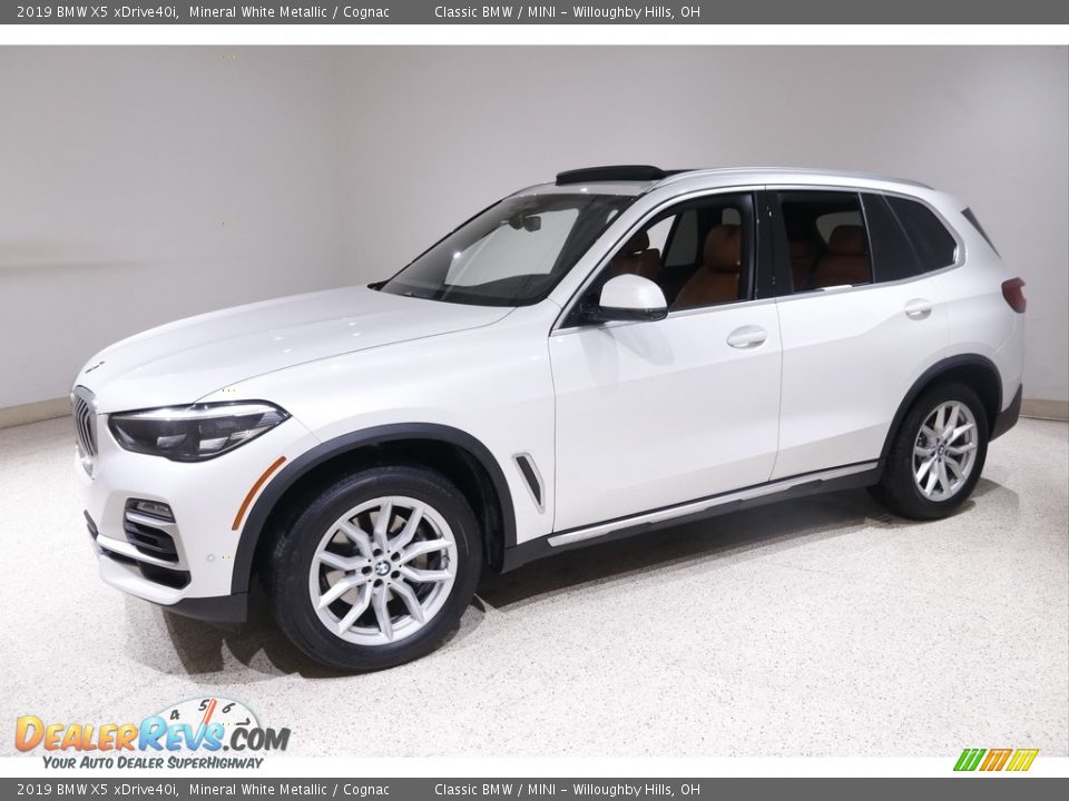 2019 BMW X5 xDrive40i Mineral White Metallic / Cognac Photo #3