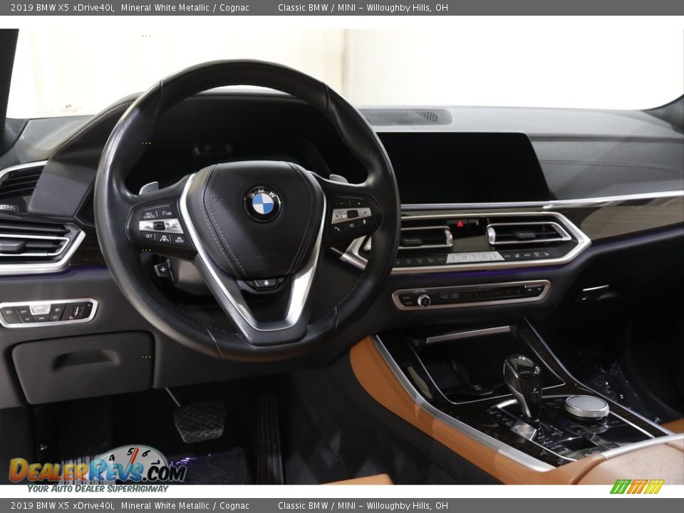 2019 BMW X5 xDrive40i Mineral White Metallic / Cognac Photo #6