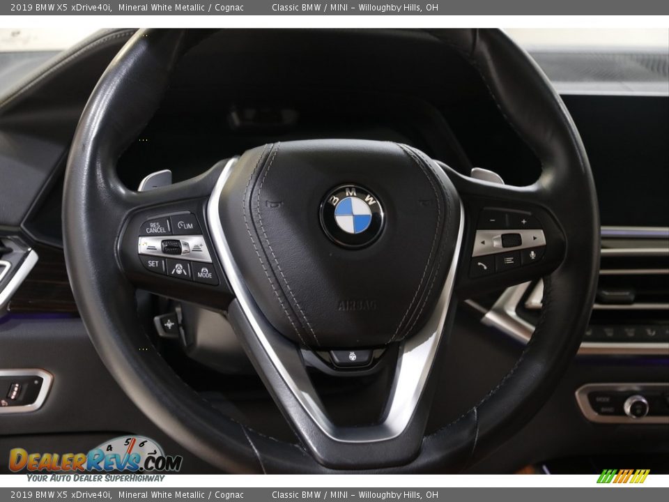 2019 BMW X5 xDrive40i Mineral White Metallic / Cognac Photo #7