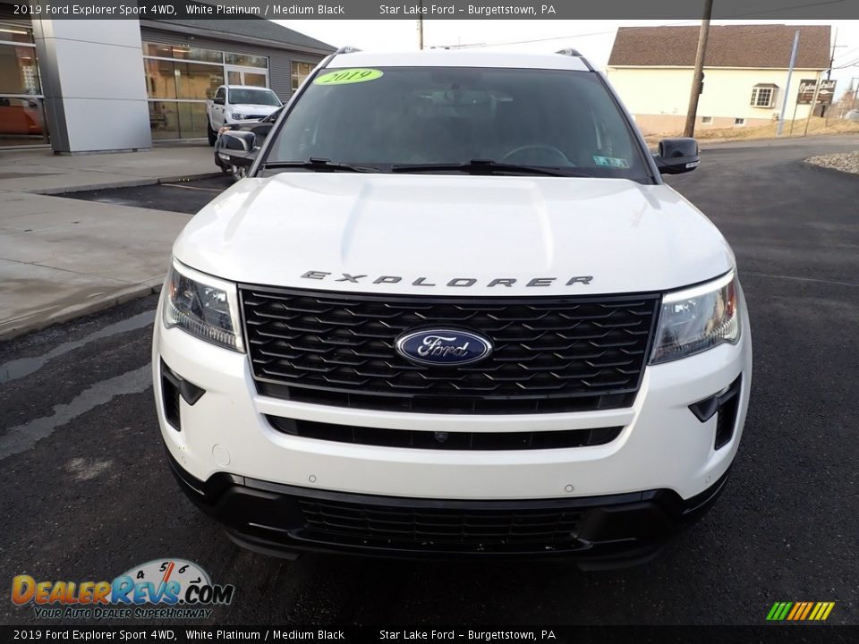 2019 Ford Explorer Sport 4WD White Platinum / Medium Black Photo #8