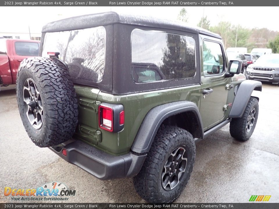 2023 Jeep Wrangler Rubicon 4x4 Sarge Green / Black Photo #4