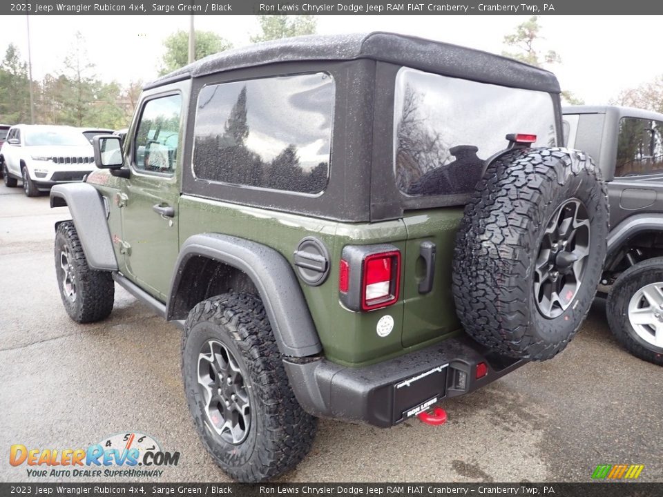 2023 Jeep Wrangler Rubicon 4x4 Sarge Green / Black Photo #6