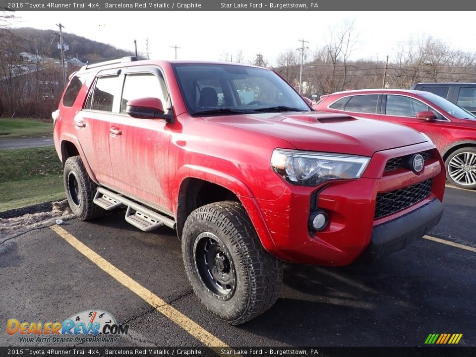 2016 Toyota 4Runner Trail 4x4 Barcelona Red Metallic / Graphite Photo #3