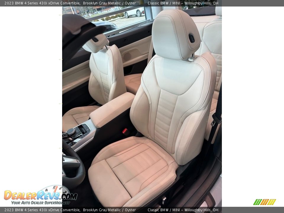 Oyster Interior - 2023 BMW 4 Series 430i xDrive Convertible Photo #5