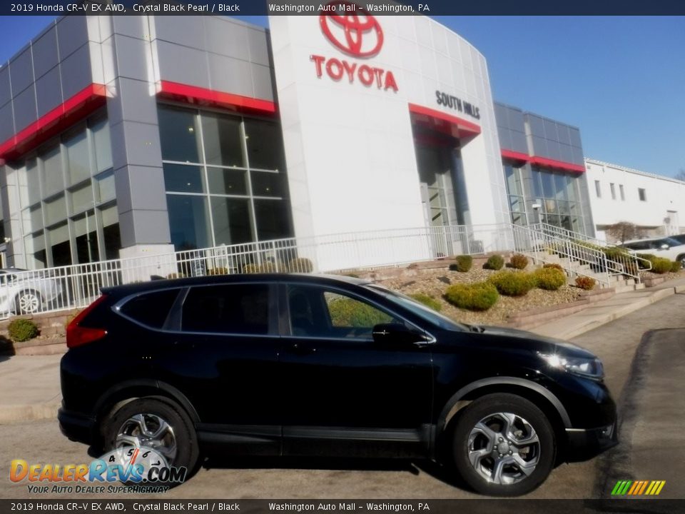 2019 Honda CR-V EX AWD Crystal Black Pearl / Black Photo #2