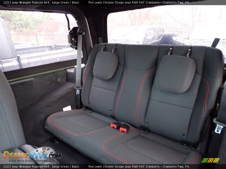 Rear Seat of 2023 Jeep Wrangler Rubicon 4x4 Photo #12