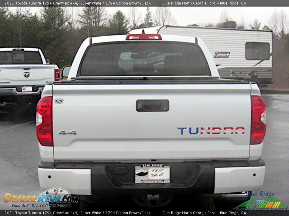 2021 Toyota Tundra 1794 CrewMax 4x4 Super White / 1794 Edition Brown/Black Photo #4