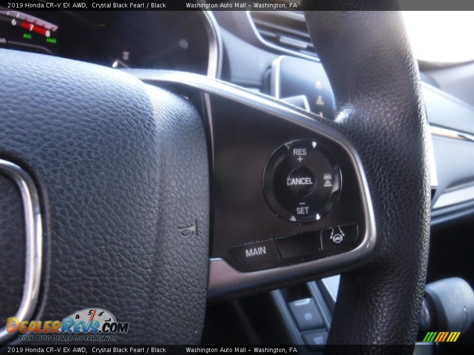 2019 Honda CR-V EX AWD Crystal Black Pearl / Black Photo #10