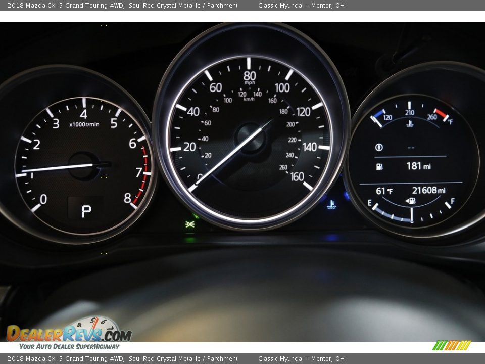 2018 Mazda CX-5 Grand Touring AWD Soul Red Crystal Metallic / Parchment Photo #8