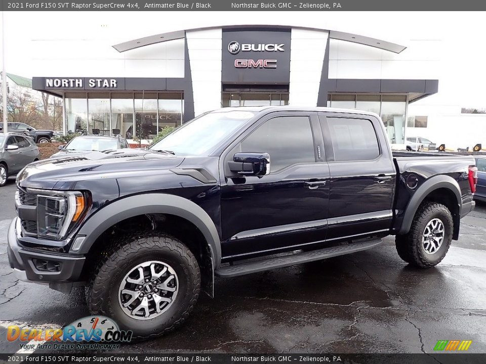 2021 Ford F150 SVT Raptor SuperCrew 4x4 Antimatter Blue / Black Photo #1