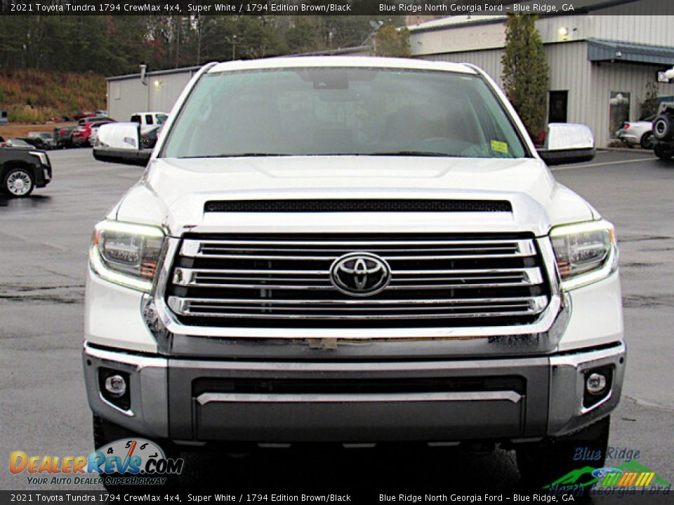 2021 Toyota Tundra 1794 CrewMax 4x4 Super White / 1794 Edition Brown/Black Photo #8