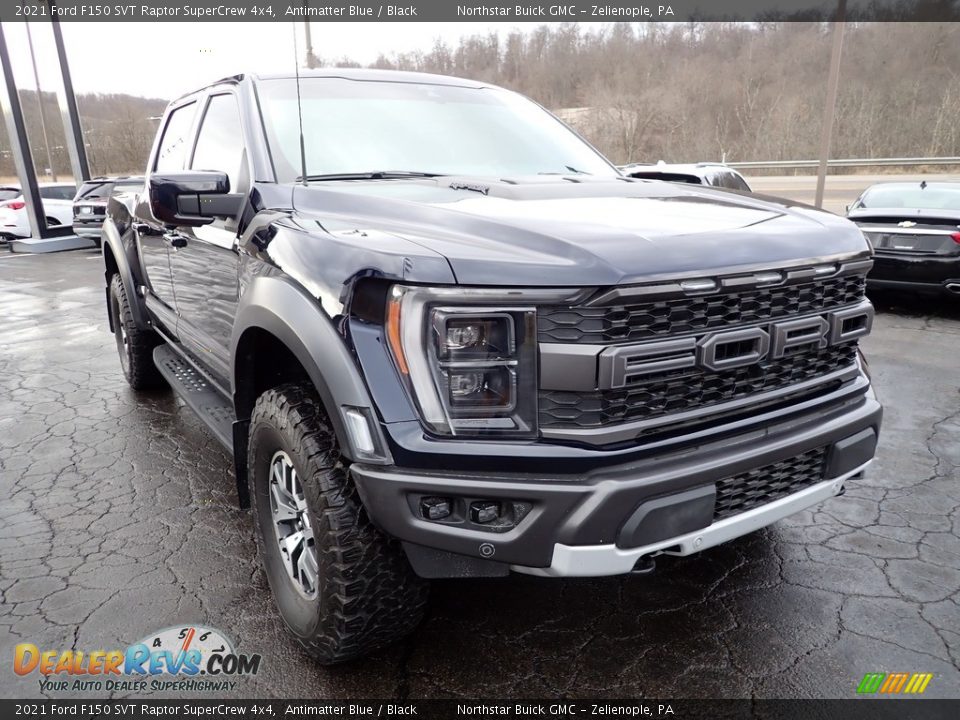 2021 Ford F150 SVT Raptor SuperCrew 4x4 Antimatter Blue / Black Photo #10