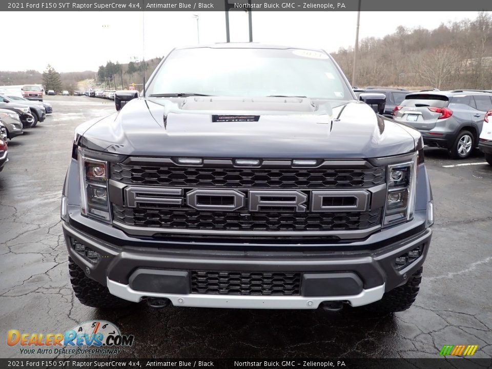 2021 Ford F150 SVT Raptor SuperCrew 4x4 Antimatter Blue / Black Photo #11