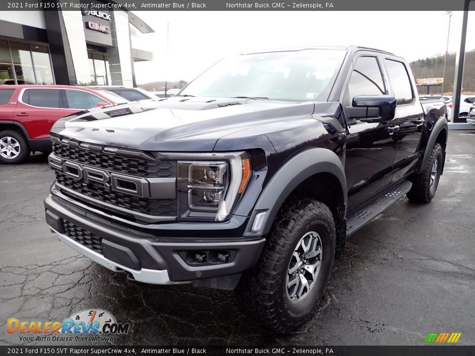 2021 Ford F150 SVT Raptor SuperCrew 4x4 Antimatter Blue / Black Photo #12