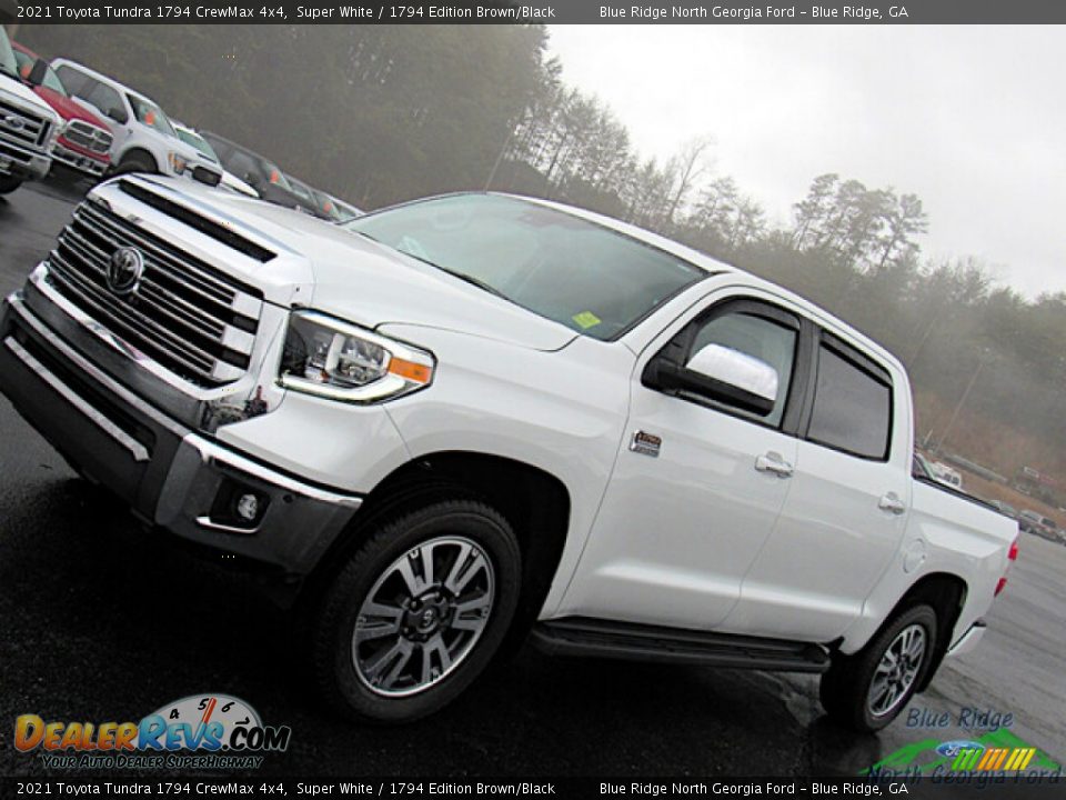 2021 Toyota Tundra 1794 CrewMax 4x4 Super White / 1794 Edition Brown/Black Photo #27