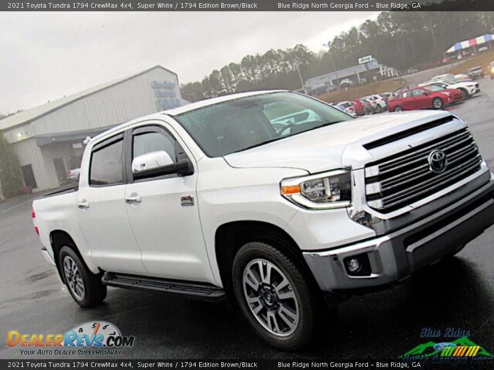 2021 Toyota Tundra 1794 CrewMax 4x4 Super White / 1794 Edition Brown/Black Photo #28