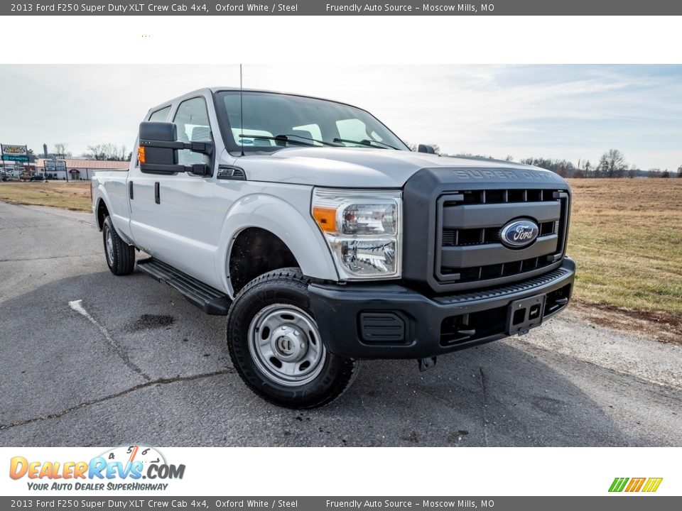 2013 Ford F250 Super Duty XLT Crew Cab 4x4 Oxford White / Steel Photo #1