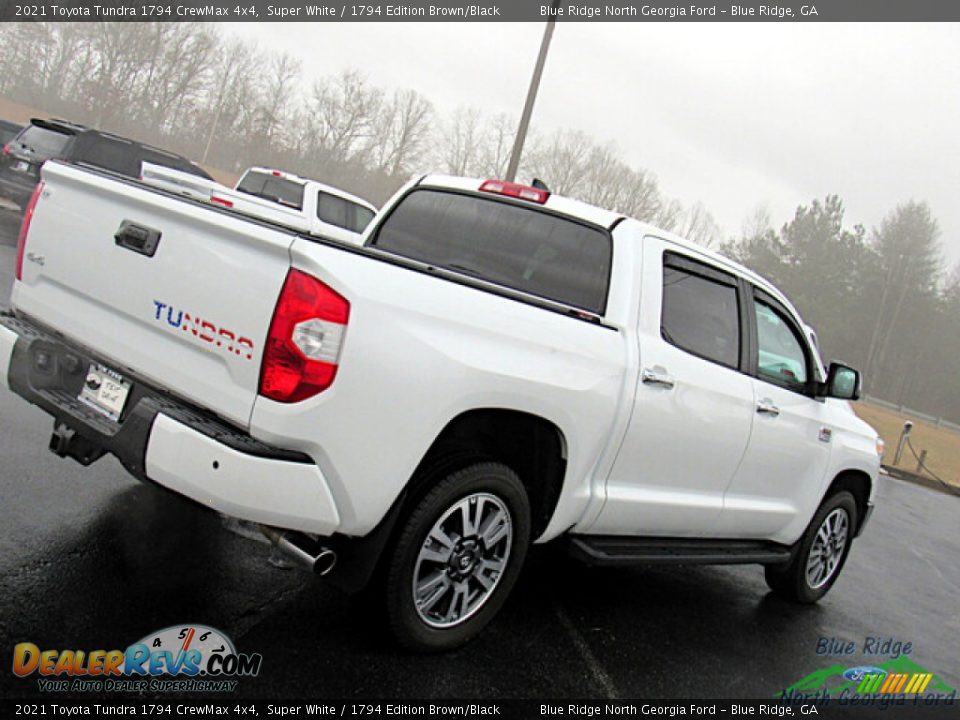 2021 Toyota Tundra 1794 CrewMax 4x4 Super White / 1794 Edition Brown/Black Photo #29