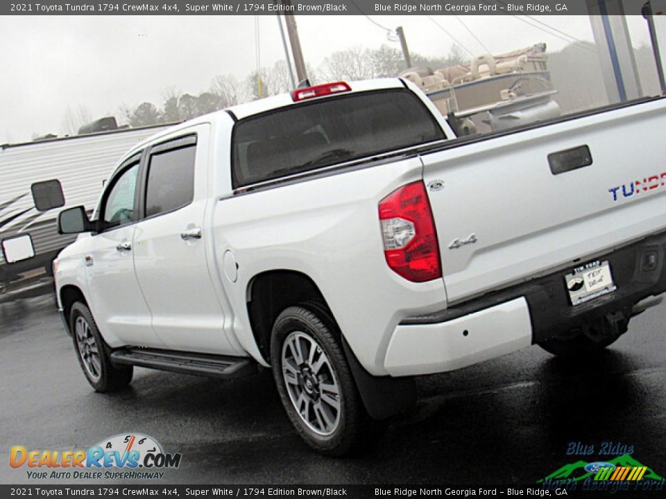 2021 Toyota Tundra 1794 CrewMax 4x4 Super White / 1794 Edition Brown/Black Photo #30