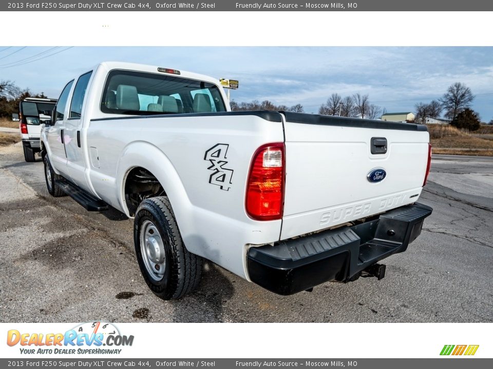 2013 Ford F250 Super Duty XLT Crew Cab 4x4 Oxford White / Steel Photo #6