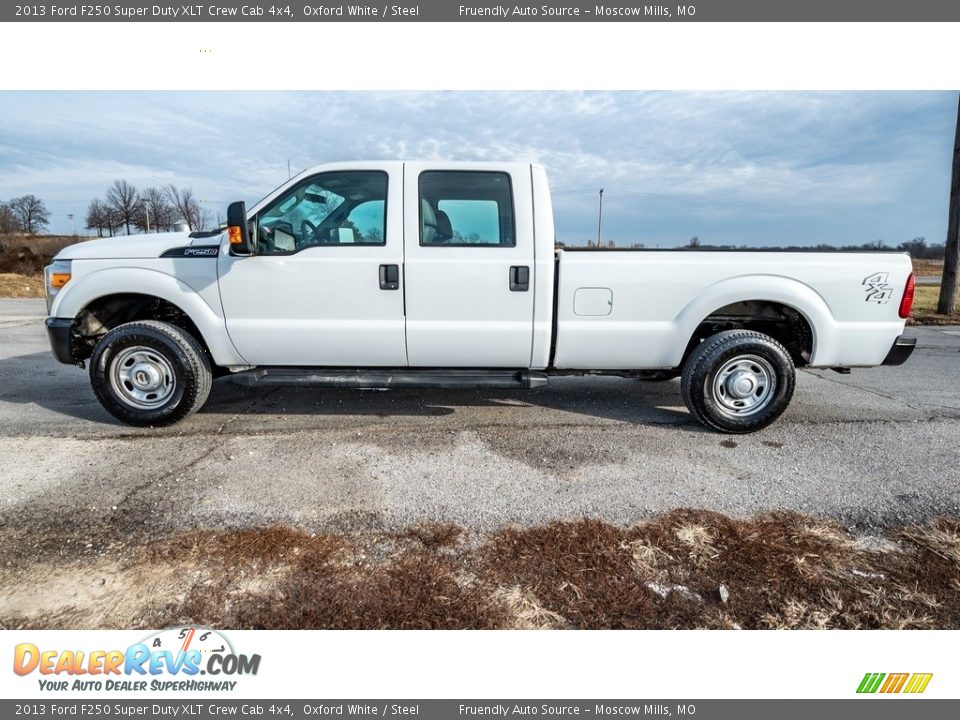 2013 Ford F250 Super Duty XLT Crew Cab 4x4 Oxford White / Steel Photo #7