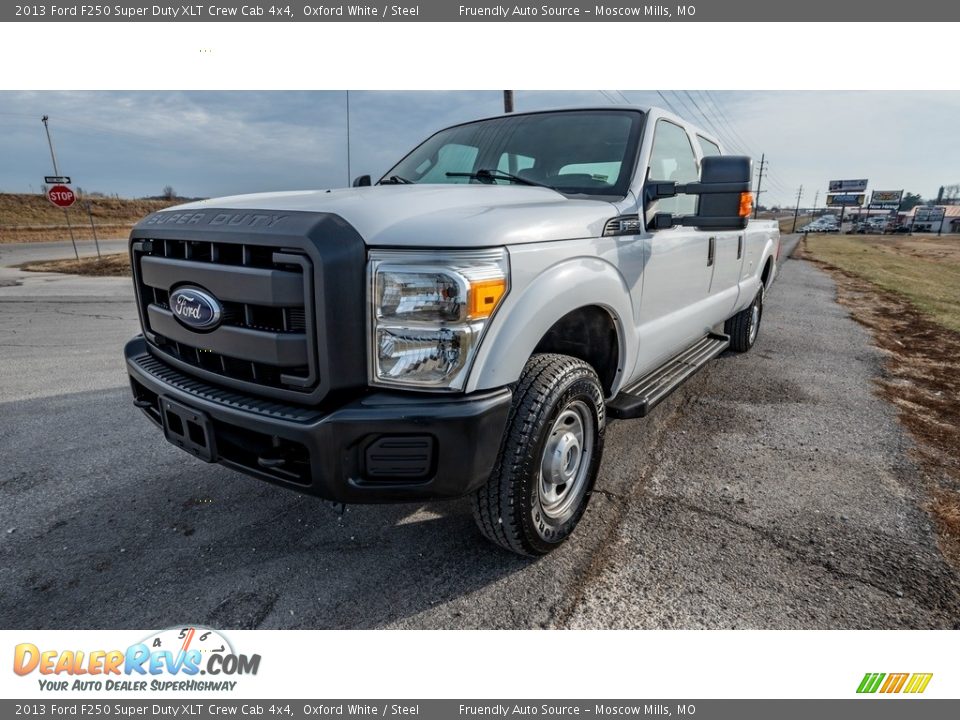 2013 Ford F250 Super Duty XLT Crew Cab 4x4 Oxford White / Steel Photo #8