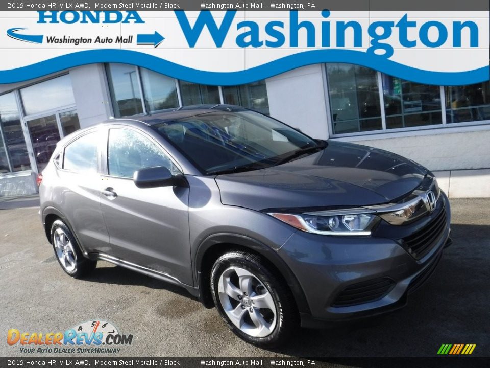 2019 Honda HR-V LX AWD Modern Steel Metallic / Black Photo #1