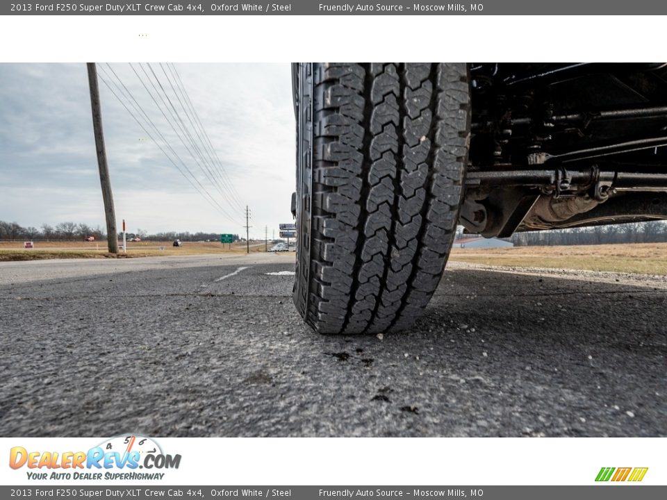 2013 Ford F250 Super Duty XLT Crew Cab 4x4 Oxford White / Steel Photo #11