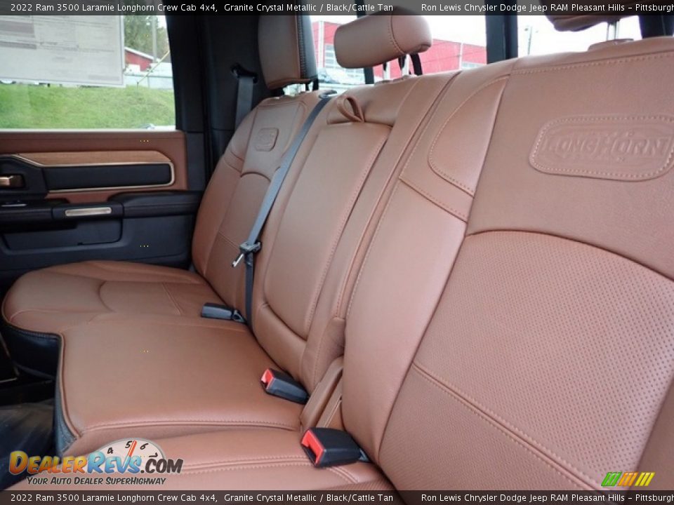 Rear Seat of 2022 Ram 3500 Laramie Longhorn Crew Cab 4x4 Photo #11