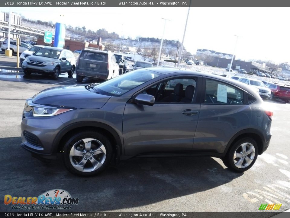 2019 Honda HR-V LX AWD Modern Steel Metallic / Black Photo #5