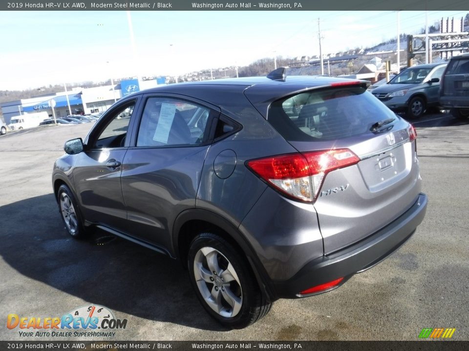 2019 Honda HR-V LX AWD Modern Steel Metallic / Black Photo #6