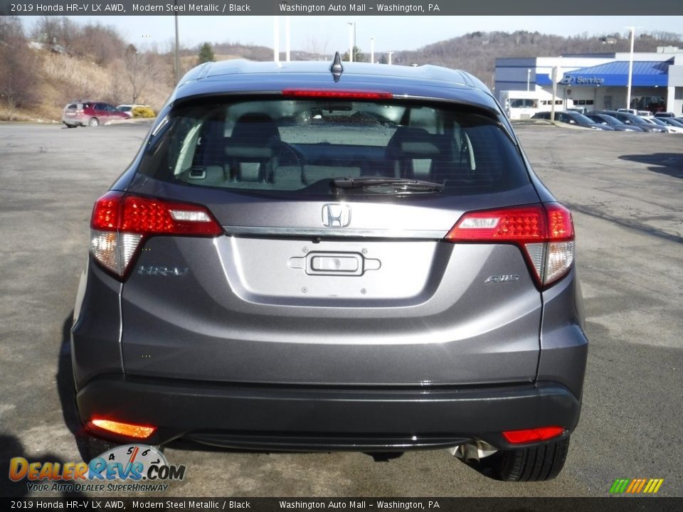 2019 Honda HR-V LX AWD Modern Steel Metallic / Black Photo #7