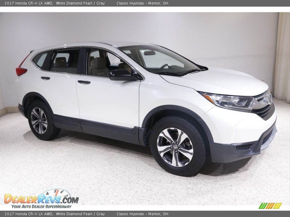 2017 Honda CR-V LX AWD White Diamond Pearl / Gray Photo #1