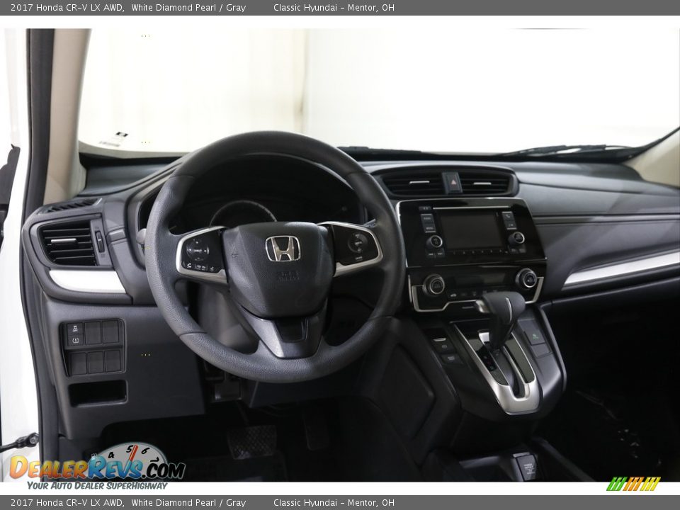 2017 Honda CR-V LX AWD White Diamond Pearl / Gray Photo #6