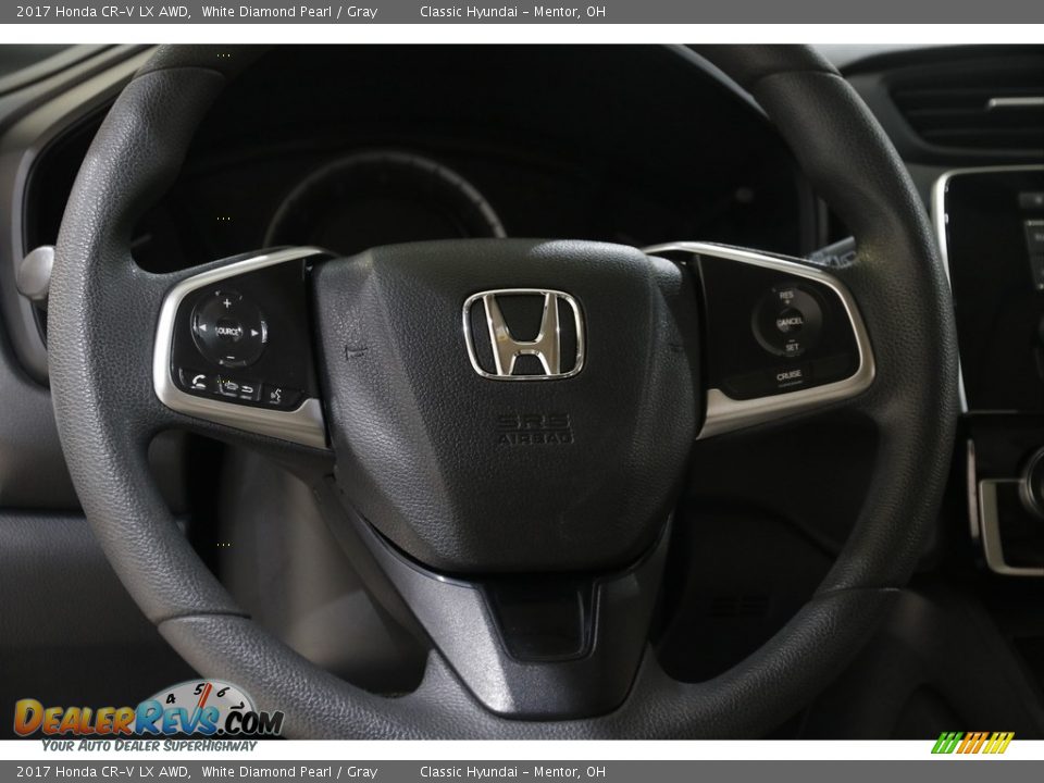 2017 Honda CR-V LX AWD White Diamond Pearl / Gray Photo #7