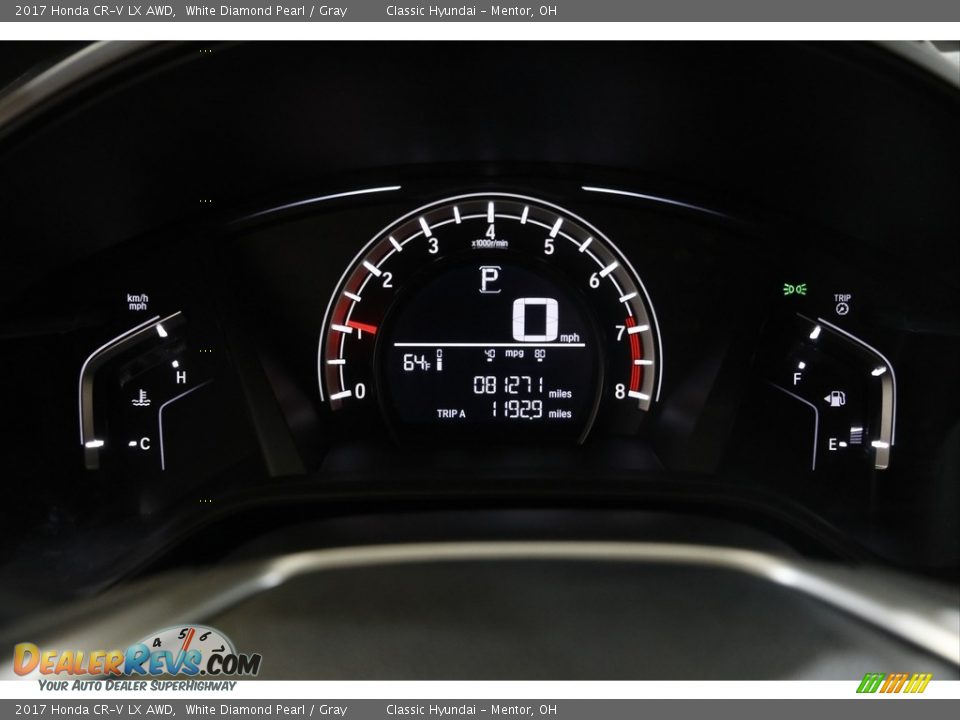 2017 Honda CR-V LX AWD White Diamond Pearl / Gray Photo #8