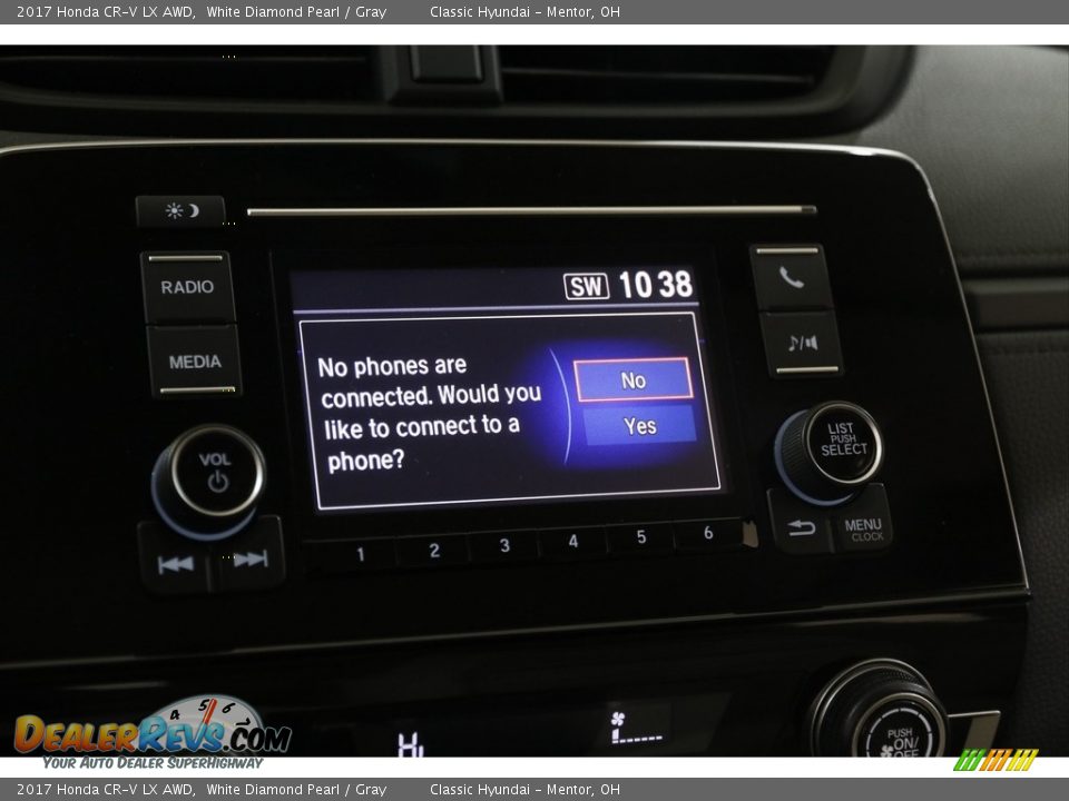 2017 Honda CR-V LX AWD White Diamond Pearl / Gray Photo #11