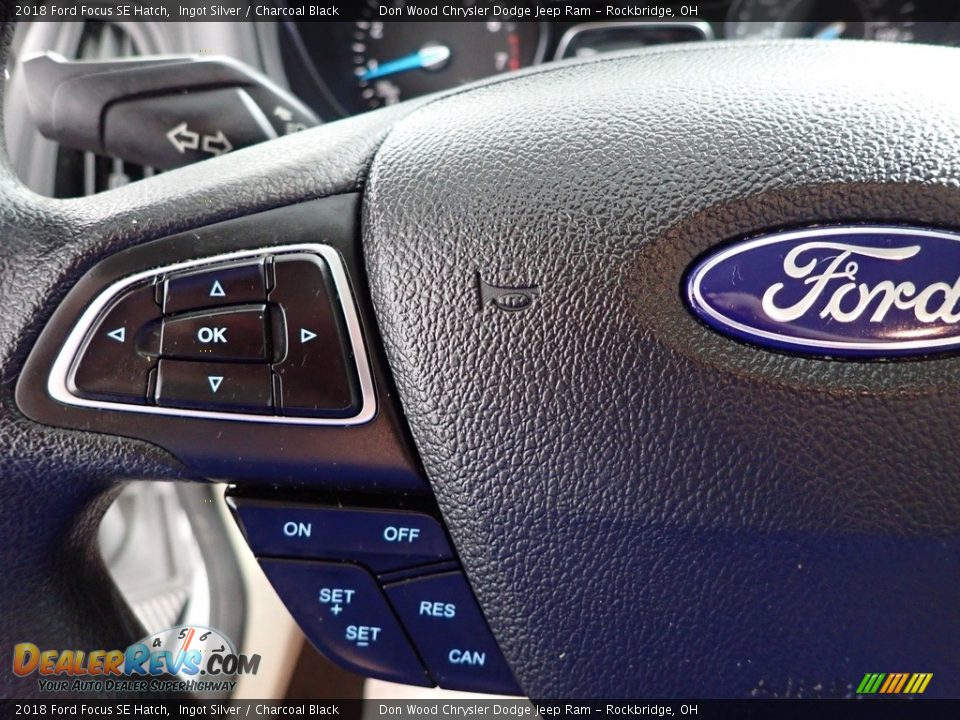 2018 Ford Focus SE Hatch Ingot Silver / Charcoal Black Photo #15