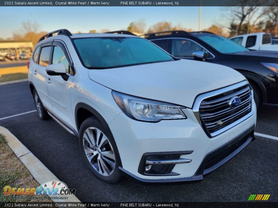 2022 Subaru Ascent Limited Crystal White Pearl / Warm Ivory Photo #2