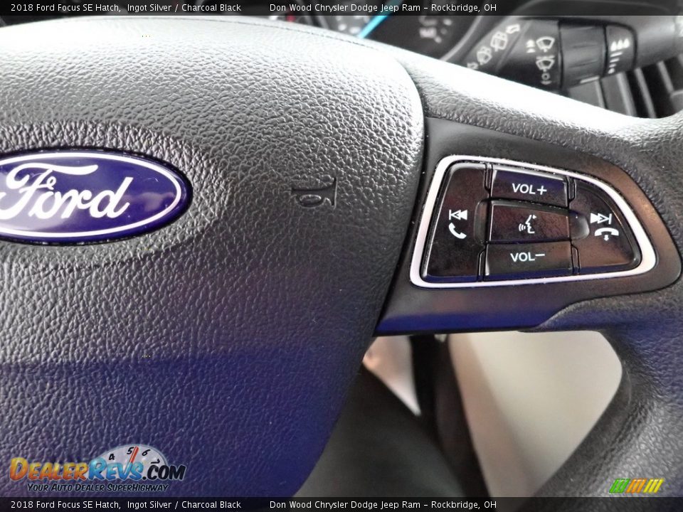 2018 Ford Focus SE Hatch Ingot Silver / Charcoal Black Photo #16