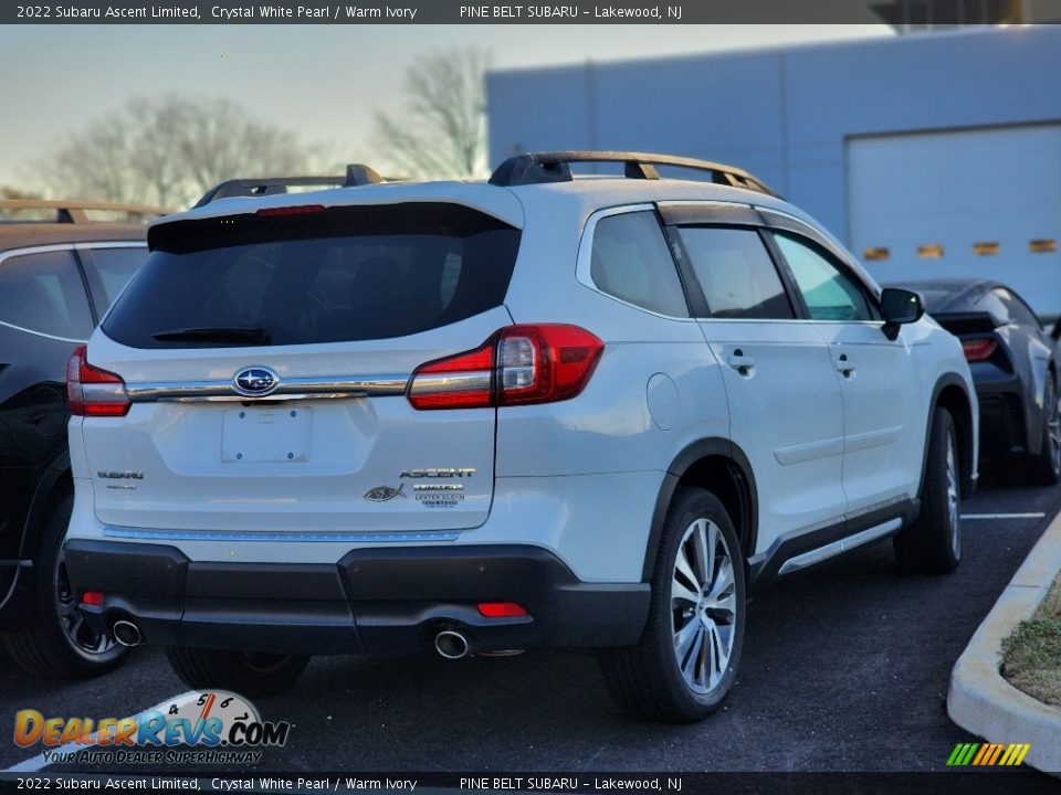 2022 Subaru Ascent Limited Crystal White Pearl / Warm Ivory Photo #7